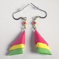Origami náušnice 